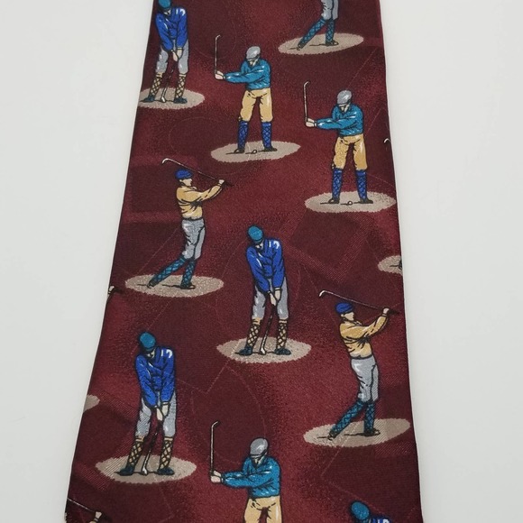 Thinking of You Golfer MEns NEck Tie Golf Knickers - Picture 5 of 7